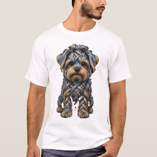 Keltische Knoten Yorkiepoo Hundekunst T-Shirt
