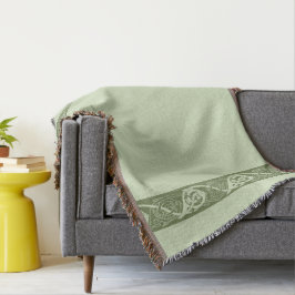 Keltische Knüpfarbeit Fische in Grün Decke