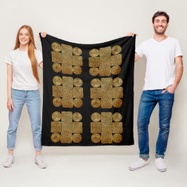 Keltische Knüpfarbeit Fleecedecke