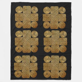 Keltische Knüpfarbeit Fleecedecke