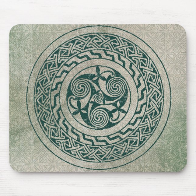Keltische Knüpfarbeit-irisches Medaillon-Muster im Mousepad (Vorne)