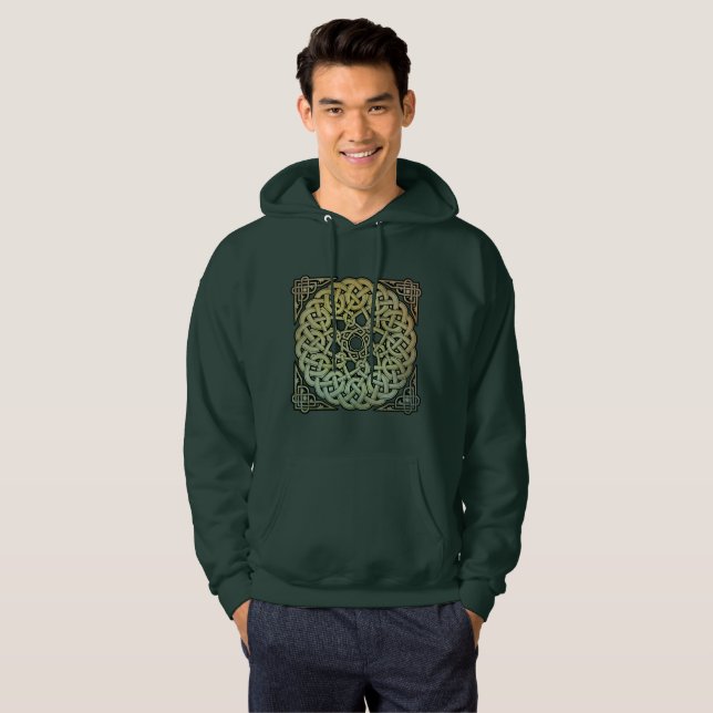 Keltische Knüpfarbeit Mandala Hoodie (Vorne ganz)