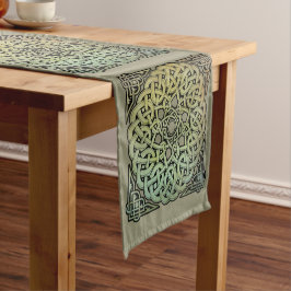 Keltische Knüpfarbeit Mandala Kurzer Tischläufer