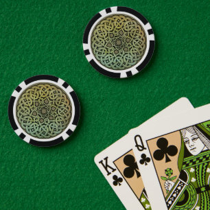 Keltische Knüpfarbeit Mandala Pokerchips