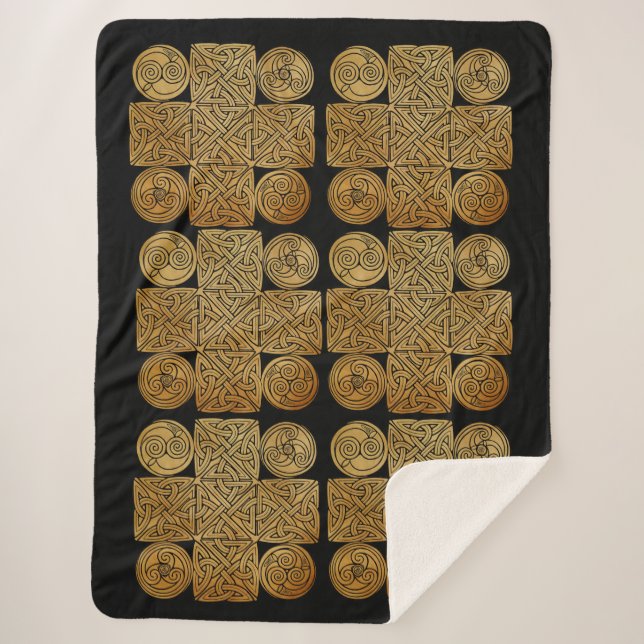 Keltische Knüpfarbeit Sherpadecke (Vorderseite)