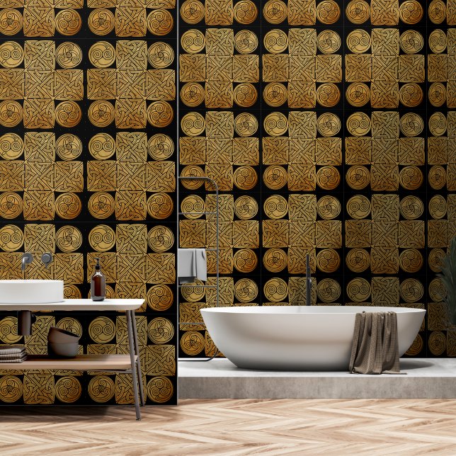 Keltische Knüpfarbeit Tapete (Badezimmer)