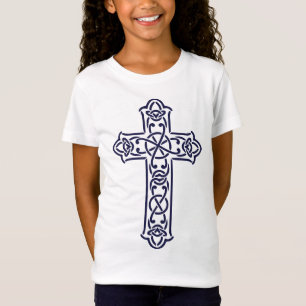 Keltische Kreuz-Grafik-Knotenarbeit-Kunst T-Shirt