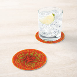 Keltische Kunst & Design-Papiersetzer Runder Pappuntersetzer
