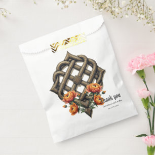 keltische Kunst und florale Pracht in warmen Tönen Geschenktütchen
