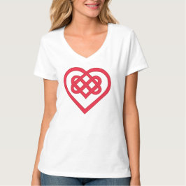Keltische Liebe Rot T-Shirt