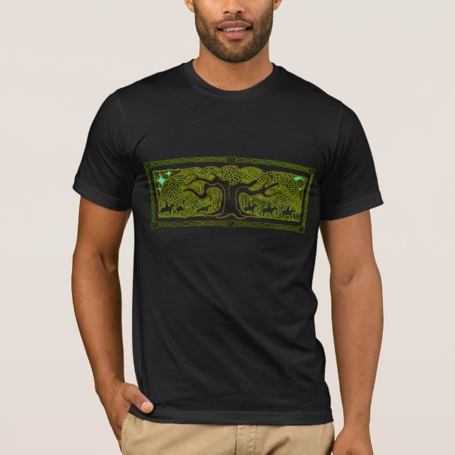 Keltische Magie - der große Baum T-Shirt (Vorderseite)