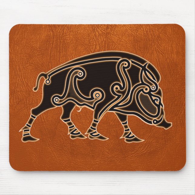 Keltische Mausmatte mit Eber Mousepad (Vorne)