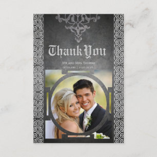 Keltische mittelalterliche Hochzeit danken Ihnen Dankeskarte