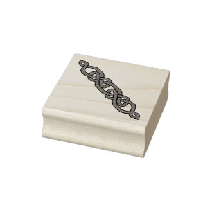 Keltische, nordische, geflochtene Ecke/SeitenKnote Gummistempel