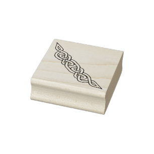 Keltische, nordische, geflochtene Ecke/SeitenKnote Gummistempel