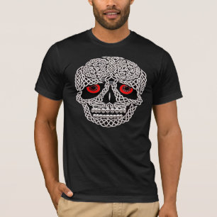 KELTISCHE SCHÄDEL Rot-Augen T-Shirt