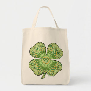 Keltische Shamrock-Tasche Tragetasche