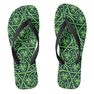 Keltische Shamrocks-Paar Flip Flops