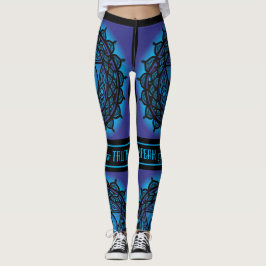 Keltische Stammes- Kehle Chakra Leggings