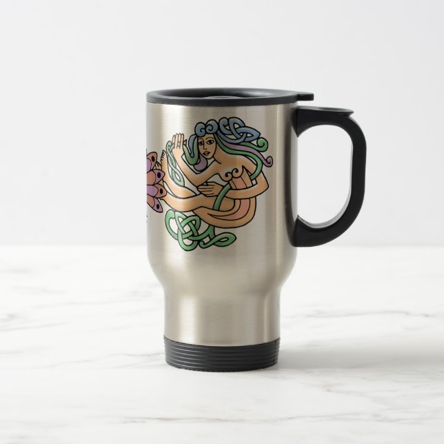 Keltische Symbol-Reise-Tasse Reisebecher (Rechts)