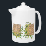 Keltische themenorientierte Teekanne<br><div class="desc">Natur und keltischer inspirierter Tee-Topf.  Groß für irgendeine Küche.</div>
