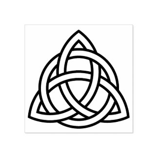 Keltische Triangle-Knoten Gummi-Briefmarke Gummistempel