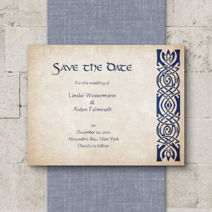 Keltische Wikinger Fantasy-Hochzeit Save The Date