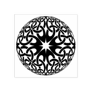 Keltische Zirkelkautschuk-Briefmarke Gummistempel