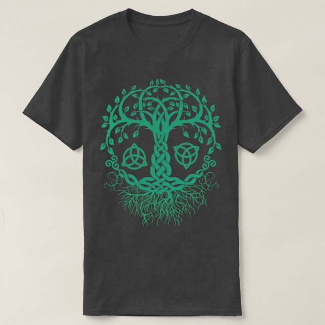 KELTISCHER BAUM DES LEBENS PAGAN VIKING CELTIC UND T-Shirt (Design vorne)
