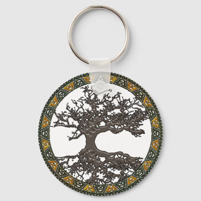 Keltischer Baum des Lebens Schlüsselanhänger (Vorderseite)