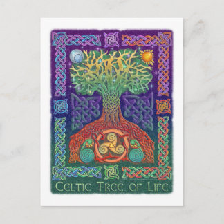 Keltischer Baum von LIfe Postkarte