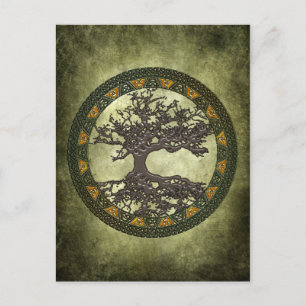 Keltischer Baum [Yggdrasil] Postkarte