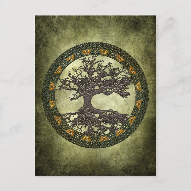 Keltischer Baum [Yggdrasil] Postkarte (Vorderseite)
