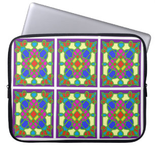 Keltischer Buntglas-Effekt Laptopschutzhülle