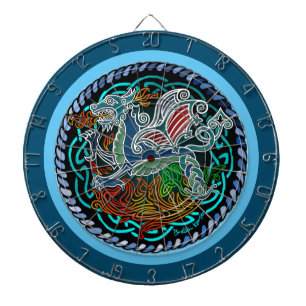 Keltischer Drache Dartscheibe