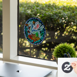 Keltischer Drache Fensteraufkleber