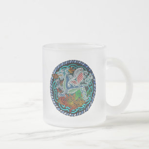Keltischer Drache Mattglastasse