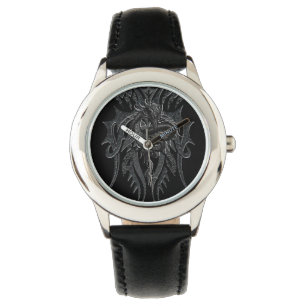 Keltischer Drache scherzt Edelstahl-Uhr Armbanduhr