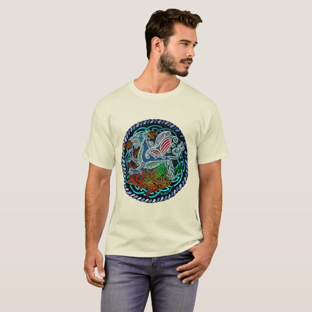 Keltischer Drache T-Shirt (Vorne ganz)