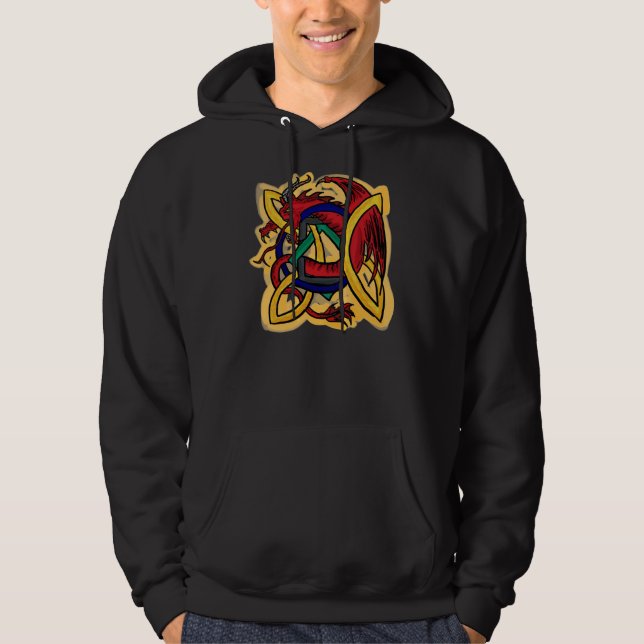 Keltischer Drache-Typen Hoodie (Vorderseite)