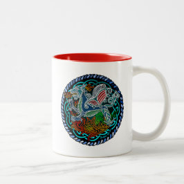 Keltischer Drache Zweifarbige Tasse
