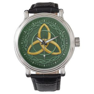 Keltischer Dreiheits-Knoten Armbanduhr