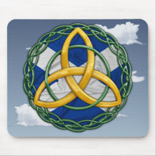 Keltischer Dreiheits-Knoten Mousepad