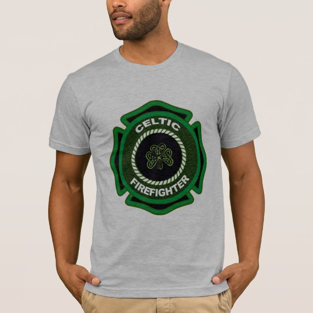 Keltischer Feuerwehrmann T-Shirt (Vorderseite)