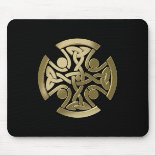 Keltischer Goldener Knoten Mousepad