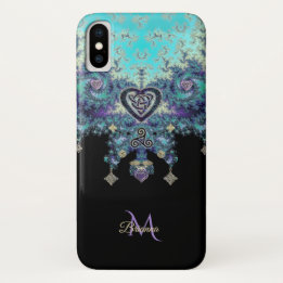 Keltischer Herz Triskele Fraktal Design iPhone X Case-Mate iPhone Hülle