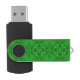 Keltischer Klee-Vintages grünes USB Stick (Geöffnet)