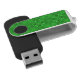 Keltischer Klee-Vintages grünes USB Stick (Schrägansicht)