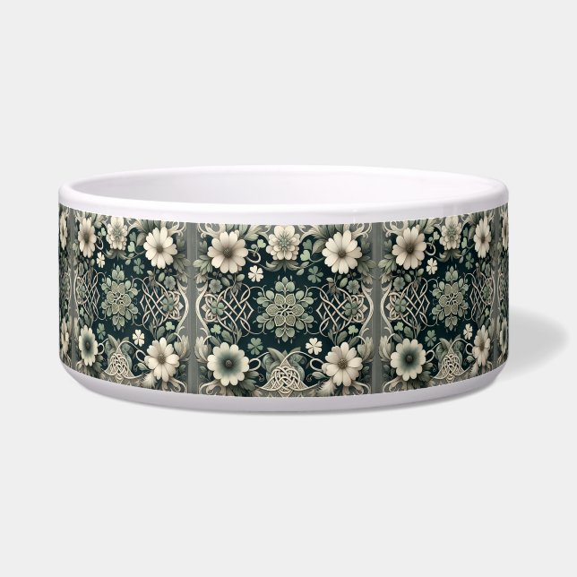 Keltischer Kleeblatt-Blumen-Charm Napf (Vorderseite)