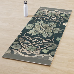 Keltischer Kleeblatt-Blumenanhänger Yogamatte